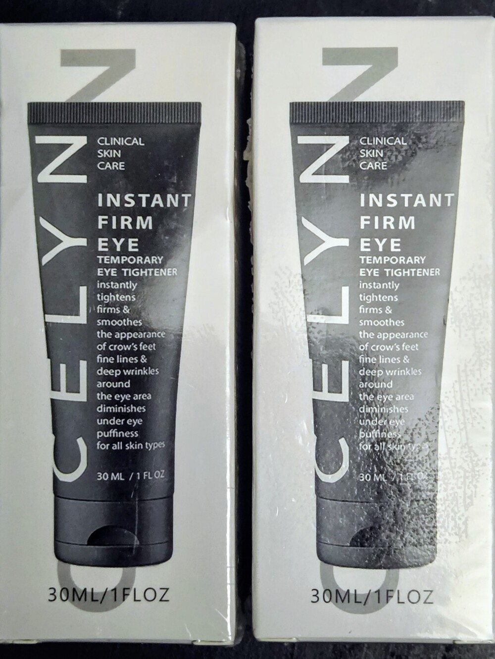 2-Pack Celyn Instant Firm Eye Temporary Tightener Cream, 30ml 1 oz Lot of 2 NIB